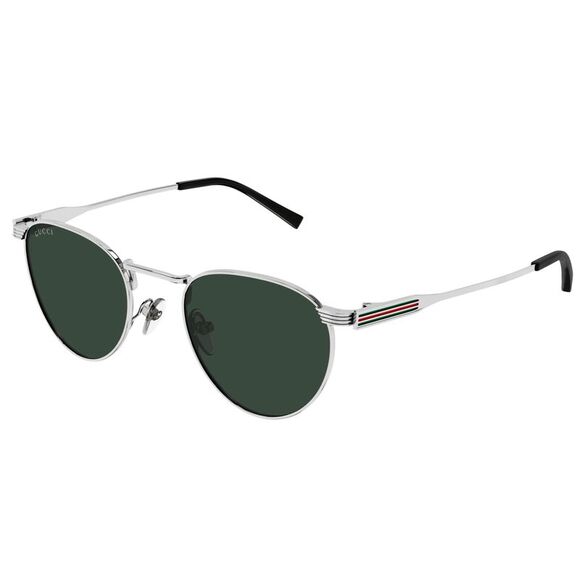 Gucci GG1875S-002 Silver aviator Mens Sunglasses - Picture 1 of 4